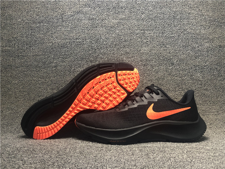 Nike Zoom Pegasus 37 Black Orange Shoes - Click Image to Close